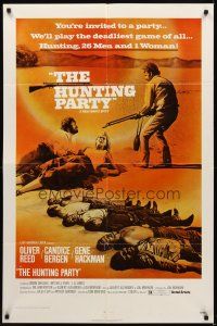 1e381 HUNTING PARTY 1sh '71 they hunted the deadliest game of all - 26 men & Candice Bergen!