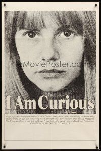 1e384 I AM CURIOUS YELLOW 1sh '69 classic landmark early sex movie, complete & uncut!