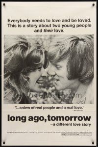 1e495 LONG AGO TOMORROW 1sh '71 disabled Malcolm McDowell, Nanette Newman!