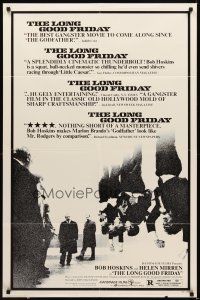 1e496 LONG GOOD FRIDAY 1sh '82 Helen Mirren, mobster Bob Hoskins crosses paths with the IRA!