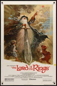 1e501 LORD OF THE RINGS 1sh '78 Ralph Bakshi cartoon, classic J.R.R. Tolkien novel, Jung art!