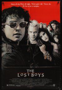 1e504 LOST BOYS 1sh '87 Kiefer Sutherland, teen vampires, directed by Joel Schumacher!