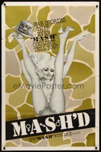 1e557 MASH'D 1sh '75 Annie Sprinkle in military sexploitation, it's MASH with an X!