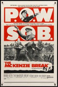 1e563 McKENZIE BREAK 1sh '71 Brian Keith in the ultimate World War II escape film!