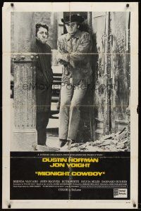 1e576 MIDNIGHT COWBOY int'l 1sh '69 Dustin Hoffman, Jon Voight, John Schlesinger classic!