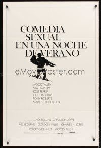 1e579 MIDSUMMER NIGHT'S SEX COMEDY Spanish/U.S. 1sh '82 Woody Allen, Mia Farrow, Jose Ferrer!