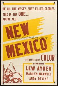 1e617 NEW MEXICO 1sh R50s Irving Reis directed, Lew Ayres, Marilyn Maxwell & Andy Devine