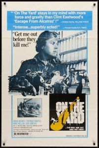 1e638 ON THE YARD 1sh '78 John Heard needs to get out of prison before they kill him!