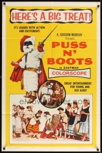 1e701 PUSS 'N BOOTS 1sh '63 Mexican cat, it's loaded with action & excitement!