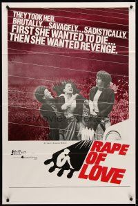 1e710 RAPE OF LOVE 1sh '79 L'Amour viole, first she wanted to die... then she wanted revenge!