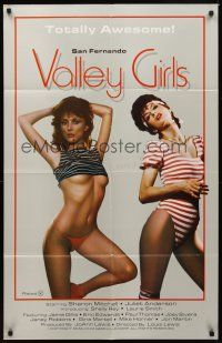 1e742 SAN FERNANDO VALLEY GIRLS 1sh '88 Sharon Mitchell, Juliet Anderson, totally awesome!