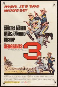1e762 SERGEANTS 3 1sh '62 John Sturges, Frank Sinatra, Rat Pack parody of Gunga Din!