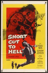 1e777 SHORT CUT TO HELL 1sh '57 directed by James Cagney, from Graham Greene's novel!