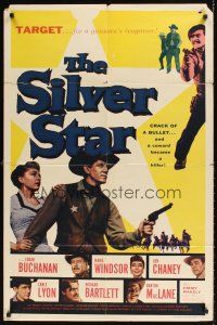 1e784 SILVER STAR 1sh '55 Lon Chaney, Marie Windsor, Edgar Buchanan, trigger-mad renegades!