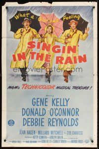 1e785 SINGIN' IN THE RAIN 1sh R62 Gene Kelly, Donald O'Connor, Debbie Reynolds, classic musical!