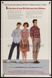 1e788 SIXTEEN CANDLES 1sh '84 Molly Ringwald, Anthony Michael Hall, directed by John Hughes!