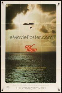 1e790 SKY HIGH 1sh '74 Robert Amram hang-gliding documentary, cool image!