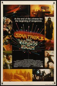 1e819 STAR TREK II 1sh '82 The Wrath of Khan, Leonard Nimoy, William Shatner, sci-fi sequel!