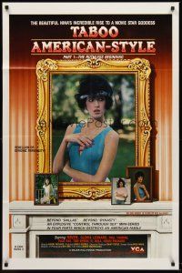 1e847 TABOO AMERICAN STYLE 1 THE RUTHLESS BEGINNING video/theatrical 1sh '85 sexy Raven, goddess!