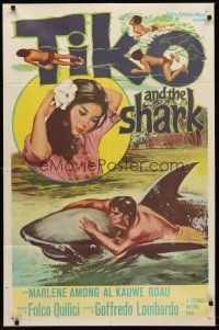 1e887 TIKO & THE SHARK 1sh '64 adventures of a young islander who tamed a man-killer!