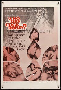 1e960 WHO DID COCK ROBIN 1sh '70s Freudian reality, wild sexploitation images!