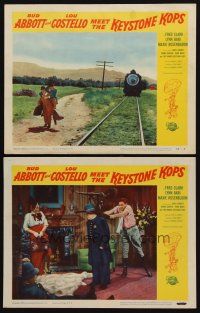 1f888 ABBOTT & COSTELLO MEET THE KEYSTONE KOPS 2 LCs '55 Bud & Lou as hobos riding the rails!