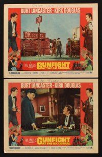1f932 GUNFIGHT AT THE O.K. CORRAL 2 LCs R64 Lancaster, Kirk Douglas, directed by John Sturges!