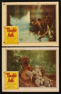 1f960 NOAH'S ARK 2 LCs R57 Michael Curtiz Biblical epic, the flood that destroyed the world!