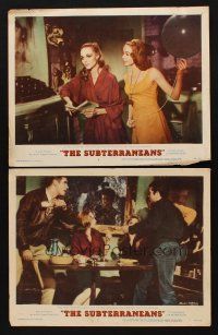 1f982 SUBTERRANEANS 2 LCs '60 from Jack Kerouac novel, sexy Leslie Caron & George Peppard!