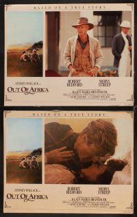 1f408 OUT OF AFRICA 8 English LCs '85 Robert Redford & Meryl Streep, directed by Sydney Pollack!