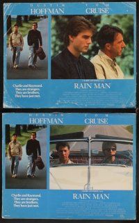 1f443 RAIN MAN 8 English LCs '88 Tom Cruise & autistic Dustin Hoffman, directed by Barry Levinson!