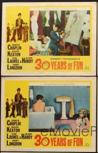 1f720 30 YEARS OF FUN 5 LCs '63 Charlie Chaplin, Buster Keaton, Laurel & Hardy, Harry Langdon!