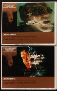 1f050 ALTERED STATES 8 LCs '80 William Hurt, Paddy Chayefsky, Ken Russell, sci-fi horror!