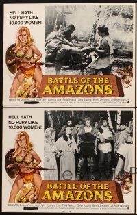 1f753 BATTLE OF THE AMAZONS 4 LCs '73 sexy barely-dressed female warrior Lucretia Love!