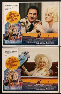 1f085 BEST LITTLE WHOREHOUSE IN TEXAS 8 LCs '82 Burt Reynolds, Dolly Parton, Dom DeLuise!