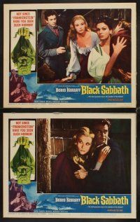 1f096 BLACK SABBATH 8 LCs '64 Mario Bava's I Tre volti Della Paura, creepy Boris Karloff!