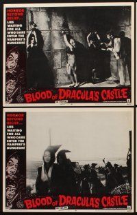 1f098 BLOOD OF DRACULA'S CASTLE 8 LCs '69 John Carradine, Alexander D'Arcy as the vampire Count!