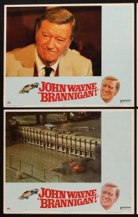 1f108 BRANNIGAN 8 LCs '75 John Wayne, Richard Attenborough, Judy Geeson