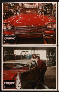 1f129 CHRISTINE 8 LCs '83 written by Stephen King, directed by John Carpenter, creepy car!