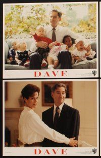 1f152 DAVE 8 LCs '93 directed by Ivan Reitman, Sigourney Weaver, Kevin Kline as impostor president!