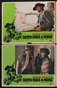 1f160 DEATH RIDES A HORSE 8 LCs '68 Giulio Petroni's Da uomo a uomo, tough Lee Van Cleef!