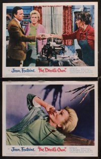 1f165 DEVIL'S OWN 8 LCs '67 Hammer, Joan Fontaine, what does it do to the unsuspecting?
