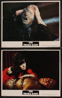 1f166 DEVIL'S RAIN 8 LCs '75 Ernest Borgnine, William Shatner, Anton Lavey, grotesque images!
