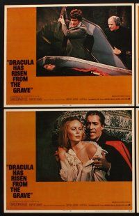 1f176 DRACULA HAS RISEN FROM THE GRAVE 8 LCs '69 Hammer, Christopher Lee as Dracula!
