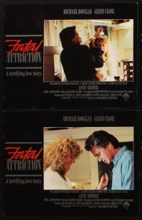 1f207 FATAL ATTRACTION 8 LCs '87 Michael Douglas, Glenn Close, a terrifying love story!