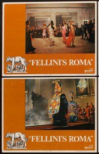 1f209 FELLINI'S ROMA 8 LCs '72 Italian Federico classic, the fall of the Roman Empire!