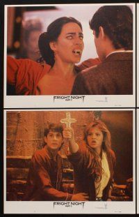 1f233 FRIGHT NIGHT 2 8 LCs '89 Roddy McDowall, the suckers are back, sexy vampires!