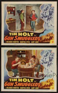 1f775 GUN SMUGGLERS 4 LCs '49 cowboy Tim Holt, pretty Martha Hyer, Richard Martin!