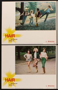 1f633 HAIR 7 LCs '79 Milos Forman musical, Nicholas Ray, Treat Williams!