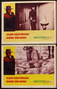 1f271 HANG 'EM HIGH 8 LCs '68 Ted Post directed classic western, cowboy Clint Eastwood!